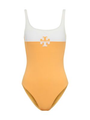 Plavky s potiskem Tory Burch oranžové