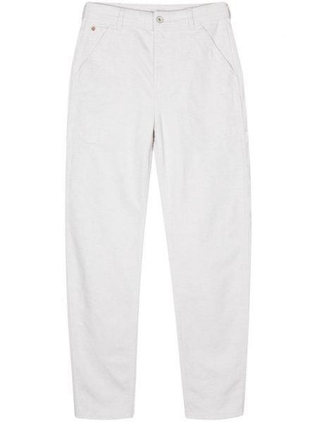 Pantaloni di cotone Emporio Armani bianco