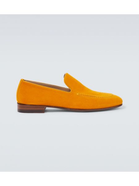 Loafers i mocka Manolo Blahnik gul