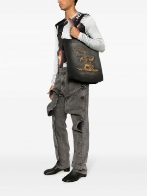 Shopper kabelka s oděrkami Y/project černá