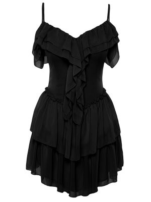 Šifonové šaty Trendyol černé