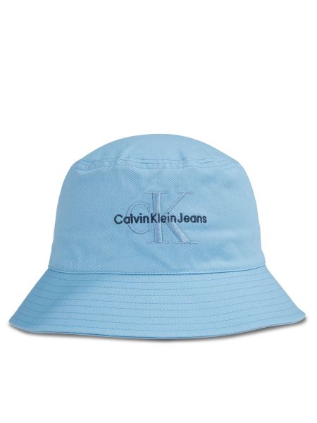Шапка с козирки Calvin Klein Jeans синьо