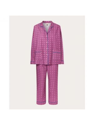 Pijama de algodón Katira violeta
