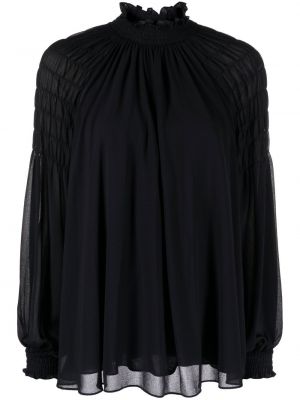 Ruffle krage bluse See By Chloe blå