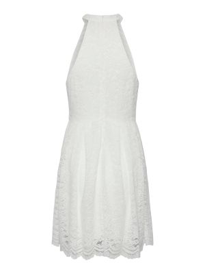 Μini φόρεμα Pieces λευκό