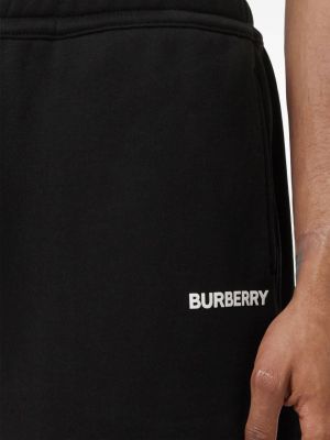 Shorts aus baumwoll mit print Burberry schwarz
