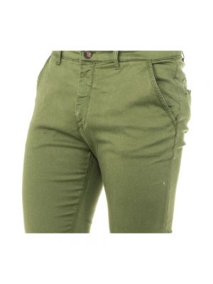 Pantalones chinos con cremallera La Martina verde