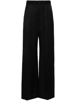 Παντελόνι με ψηλή μέση με σχέδιο με λεοπαρ μοτιβο Ps Paul Smith μαύρο