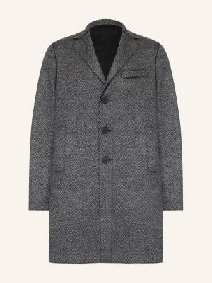 Vlněný kabát Harris Wharf London šedý