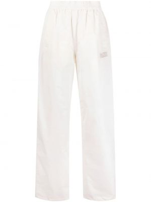 Спортни панталони с принт Ganni бяло