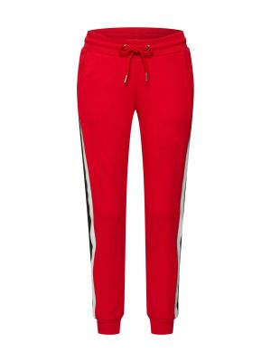 Urban Classics Pantaloni  roși aprins / negru / alb