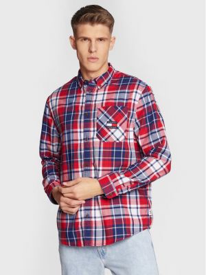Camicia jeans Tommy Jeans rosso