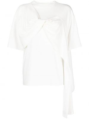 Βαμβακερή μπλούζα Goen.j λευκό