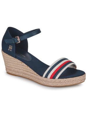 Sandale cu pană Tommy Hilfiger albastru