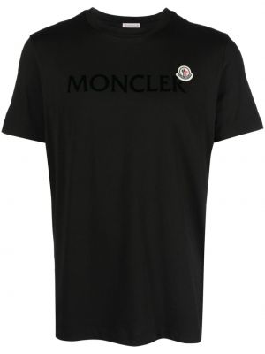 Tricou din bumbac Moncler negru