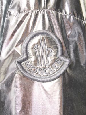 Nylónová bunda Moncler strieborná