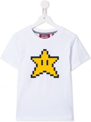 T-shirt con stampa Mostly Heard Rarely Seen 8-bit bianco