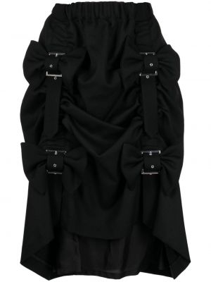 Vlnená sukňa Noir Kei Ninomiya čierna