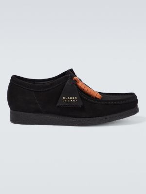 Zomšinės auliniai batai Clarks Originals juoda