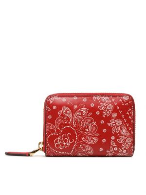 Peňaženka na zips Lauren Ralph Lauren červená