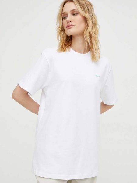 Памучна тениска с дълъг ръкав с принт Mercer Amsterdam бяло