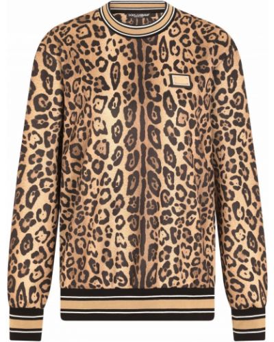 Raštuotas džemperis leopardinis Dolce & Gabbana