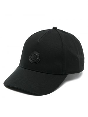 Kepurė su snapeliu Moncler juoda
