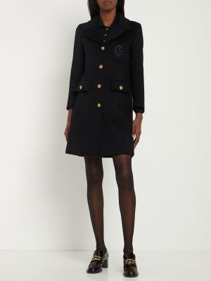 Manteau en laine Gucci noir