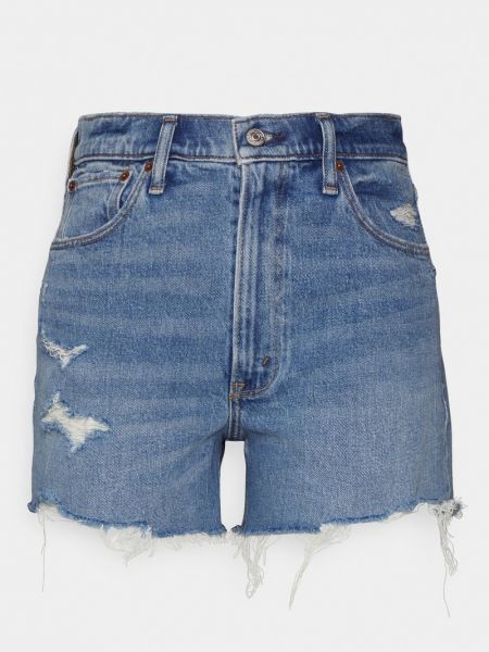 Szorty jeansowe Abercrombie & Fitch niebieskie
