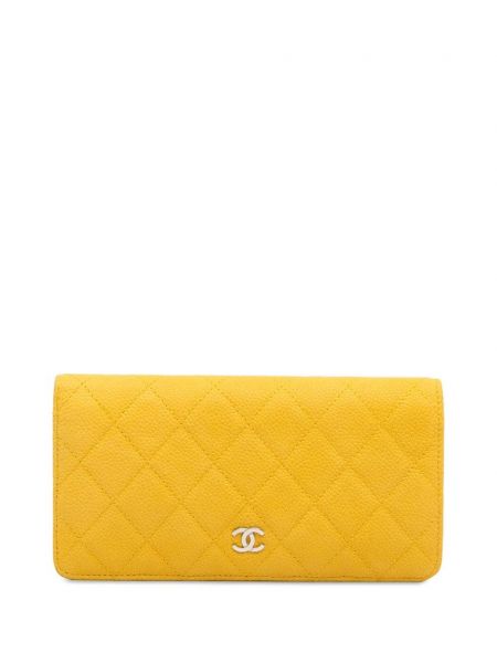Πορτοφόλι Chanel Pre-owned κίτρινο