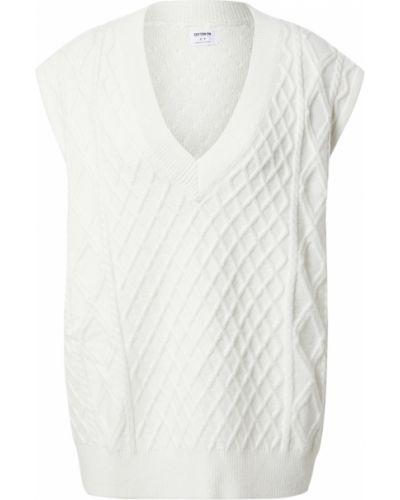 Pamučni pulover Cotton On bijela