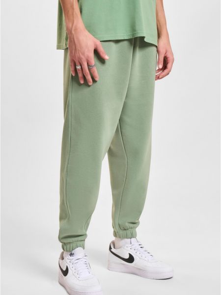 Teplákové nohavice Def zelená