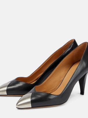 Pantofi cu toc din piele Isabel Marant negru