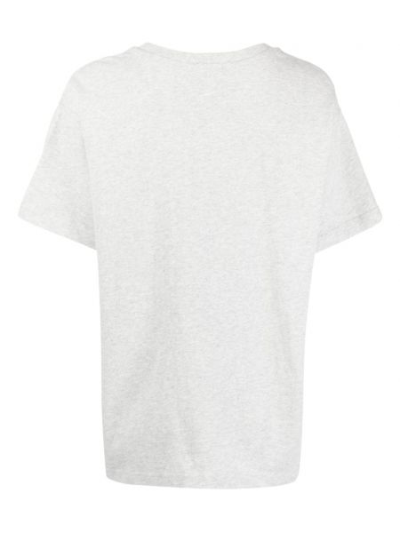 Bavlněné tričko s potiskem The Upside šedé