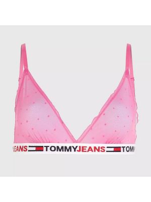 Podprsenka Tommy Jeans růžová