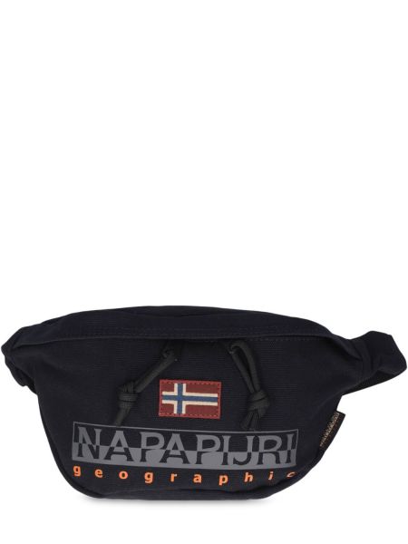Cinturón de algodón Napapijri negro
