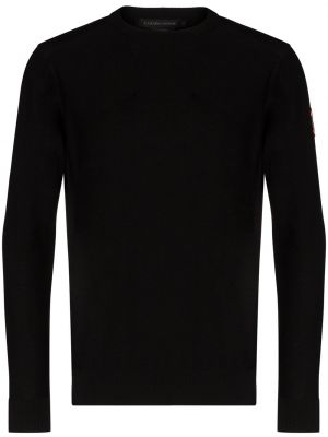 Jersey de tela jersey de cuello redondo Canada Goose negro