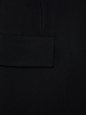 Μάλλινος μπουφάν από βισκόζη Mugler μαύρο