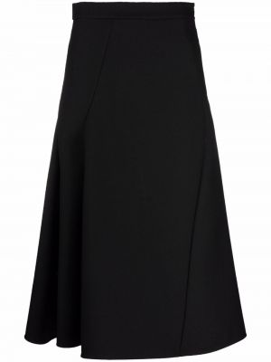Falda de cintura alta Jil Sander negro