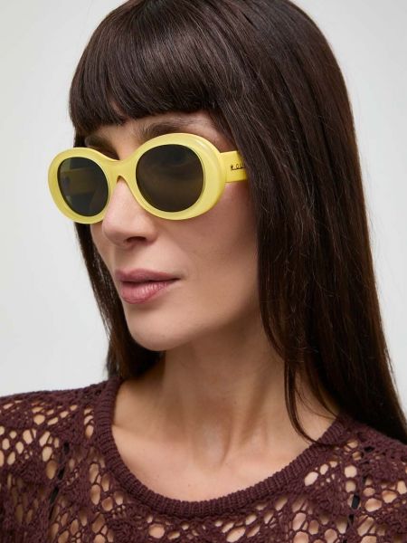 Желтые очки солнцезащитные Gucci