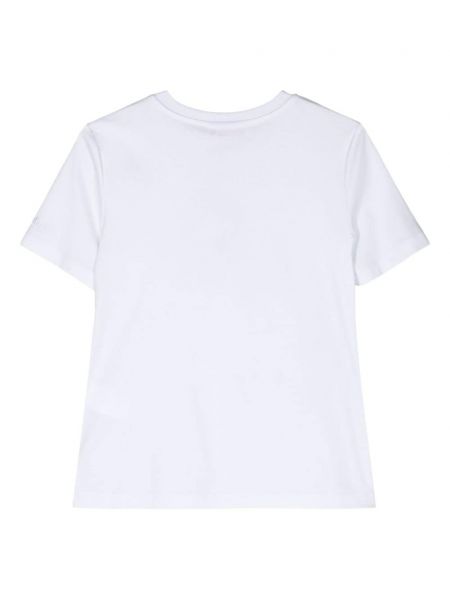 T-krekls ar izšuvumiem džersija Max Mara balts