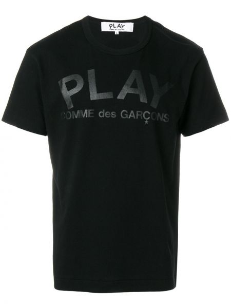 Marškinėliai Comme Des Garçons Play juoda