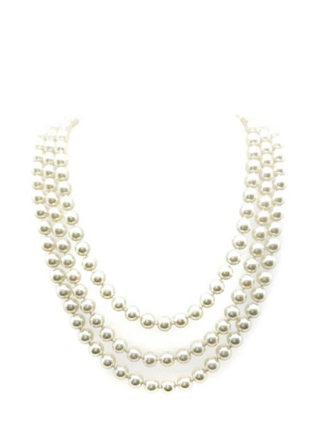 Náhrdelník s perlami Jennifer Gibson Jewellery bílý