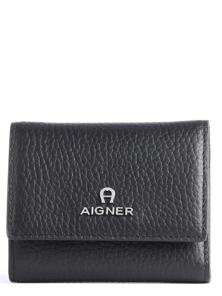Кожаный кошелек Aigner черный
