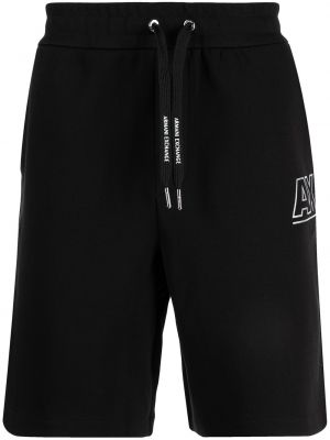 Pantalones cortos deportivos con cordones Armani Exchange negro