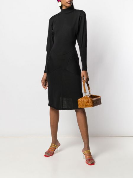 Přiléhavé mini šaty Alaïa Pre-owned černé