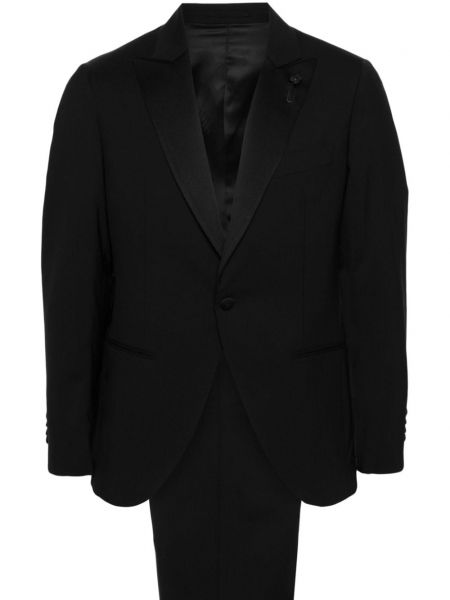 Ukrojena obleka Lardini črna
