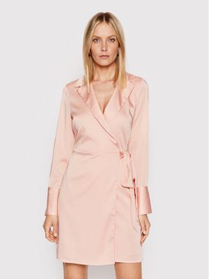 Κοκτέιλ φόρεμα Guess ροζ