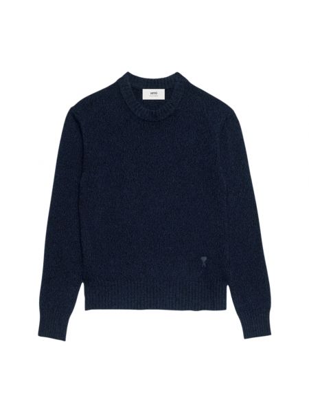 Sweter z kaszmiru Ami Paris niebieski