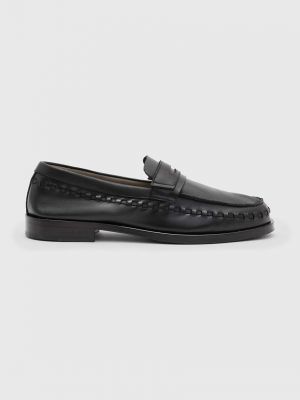 Pantofi loafer din piele Allsaints negru